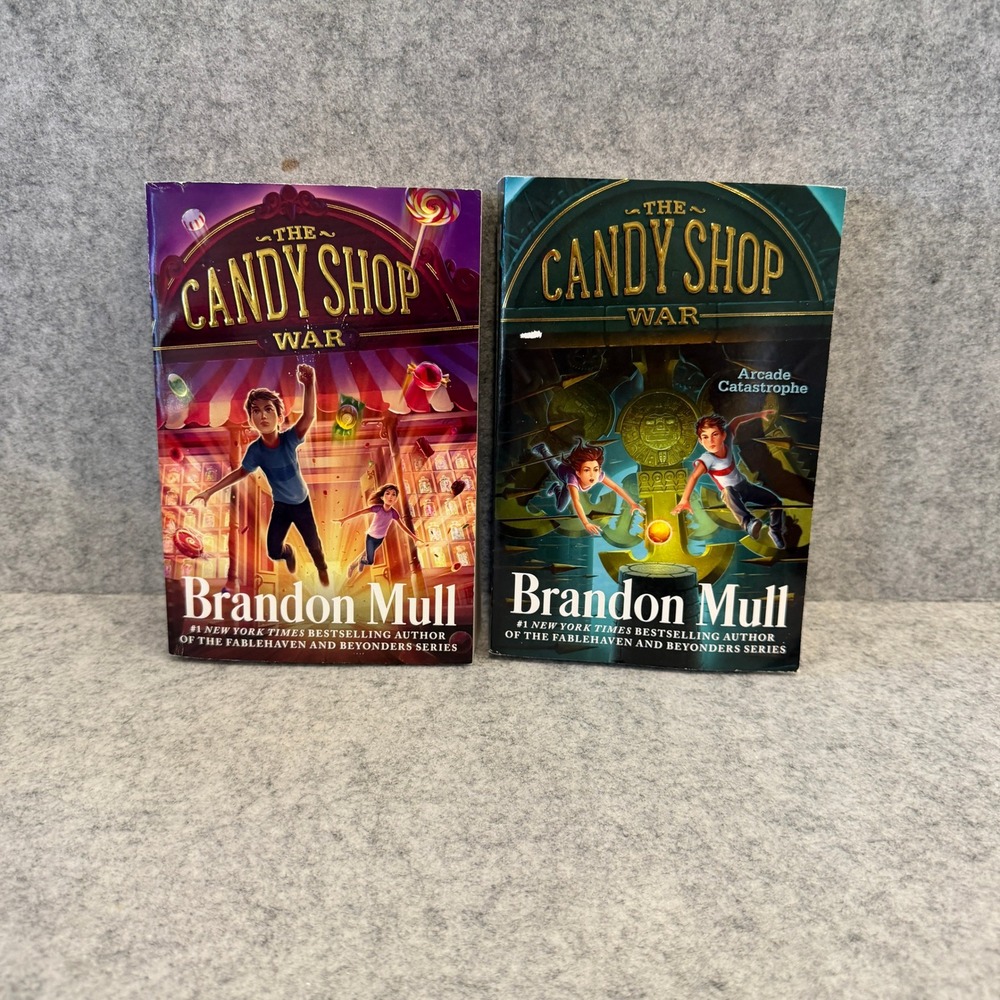 Set of 2 - The Candy Shop War by Brandon Mull, Books 1 and 2, Paperback